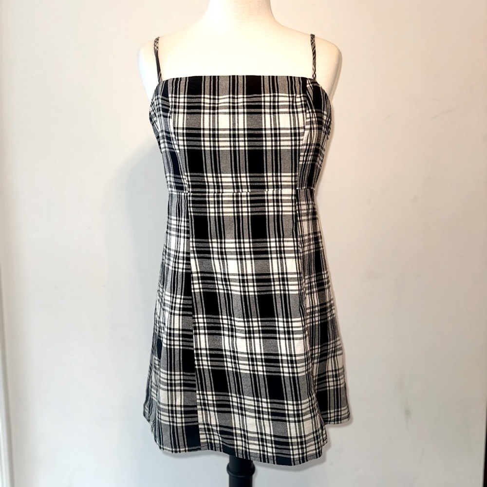 Forever 21 Black and White Plaid Dress